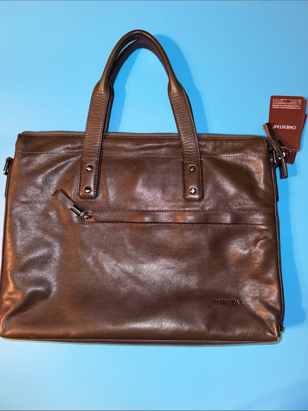 Omentar Women's Dark Brown Genuine Soft Leather Shoulder Bag New